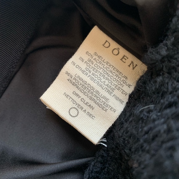 NWT Doen Elina Tweed Boucle Button Pocket High Waist A Line Mini Skirt Black - Picture 15 of 16